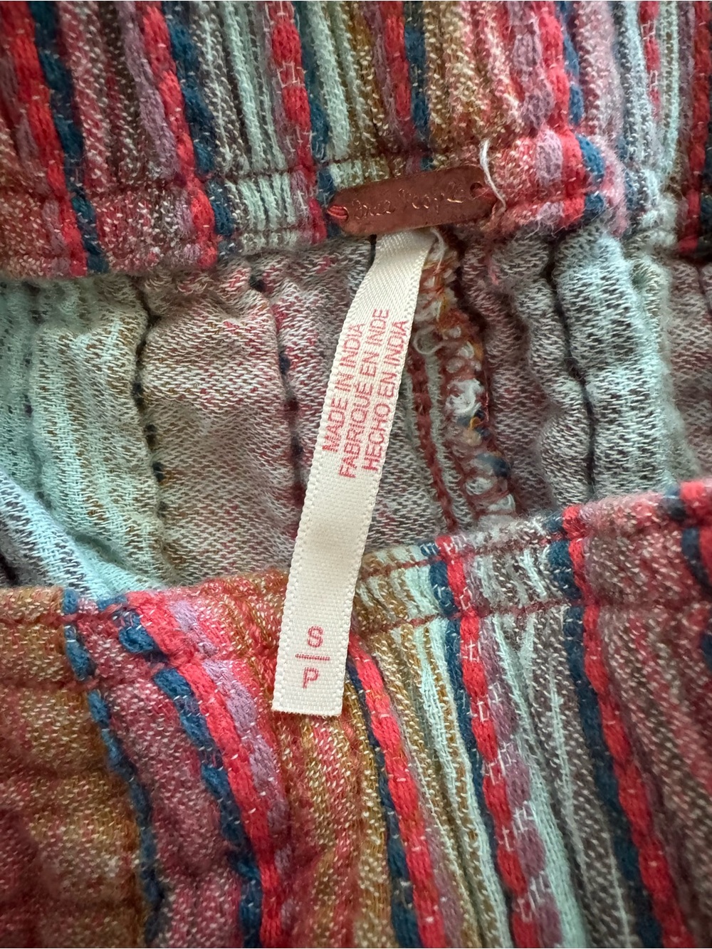 NWOT Women's Free People Days in Wide-Leg Striped Lounge Pants Red Size Small - Picture 5 of 8
